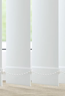 Trinity (FR Blackout), Milk White - Vertical Blind Slats
